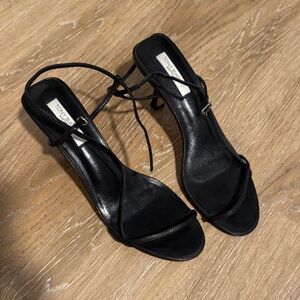 Tony Bianco caprice size 8 Black Strappy Slingback Heels